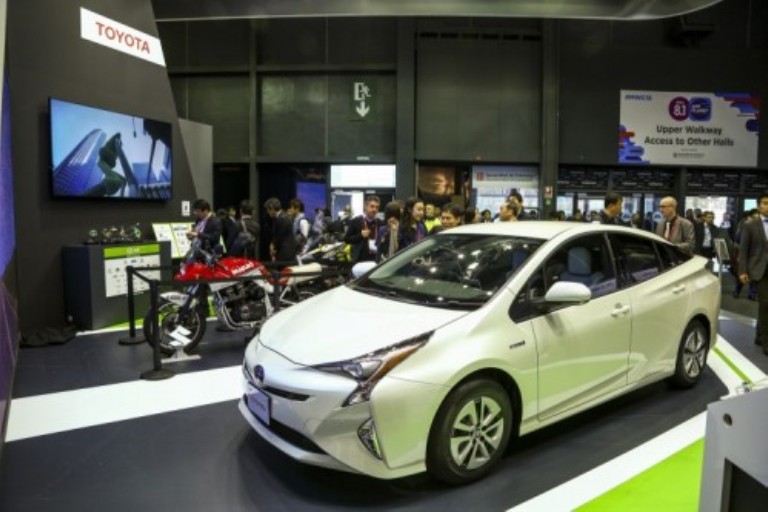 Imagen del stand de Toyota en el MWC