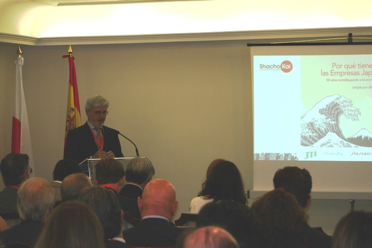 Imagen de Mariano Llanas, Presidente de Shacho Kai, en la presentación