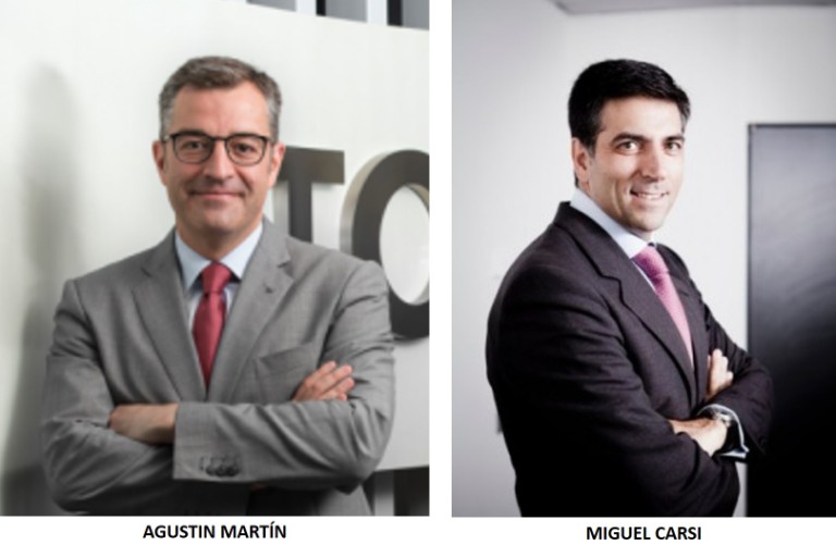 Fotos de Agustin Martin y Miguel Carsi actual presidente de Toyota