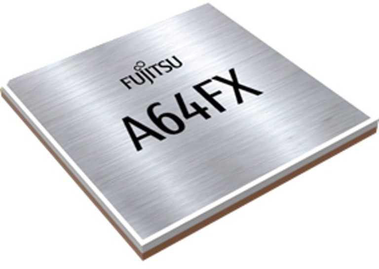 Imagen de la CPU A64FX de Fujitsu