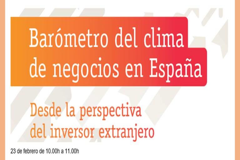 Imagen del estudio Barometro del clima de negocios en España