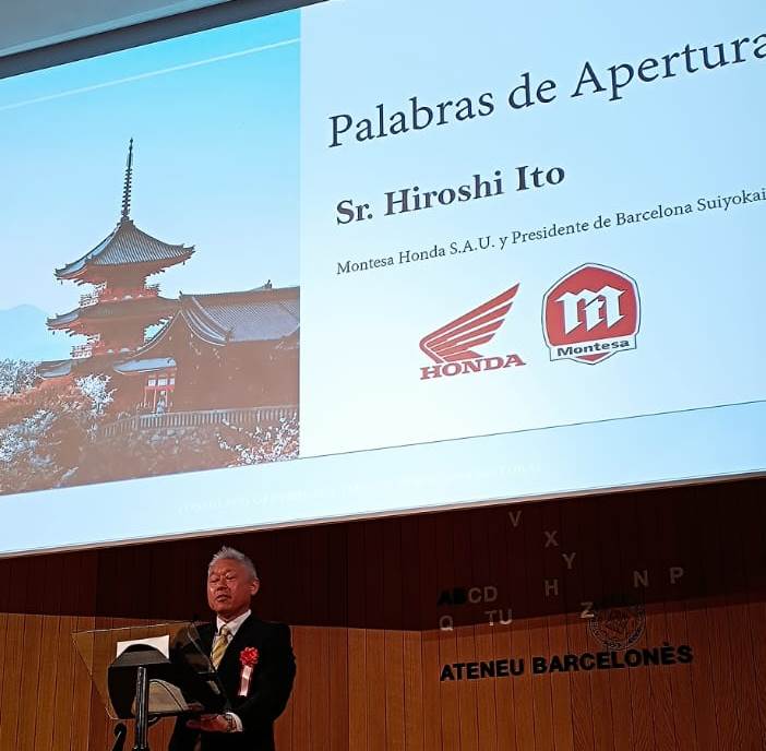 Apertura evento Sr. Ito, presidente de Suiyo Kai Barcelona