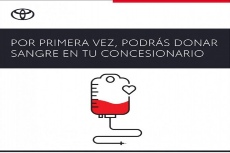 Imagen campaña donación de sangre Toyota